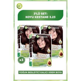 Garnier Nutrisse Ultra Creme 3.23 3x60 ml Saç Boyası