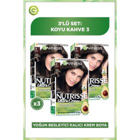 Garnier Nutrisse Ultra Creme 3 3x60 ml Saç Boyası