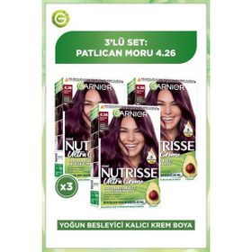 Garnier Nutrisse Ultra Creme 4.26 3x60 ml Saç Boyası