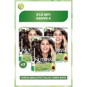 Garnier Nutrisse Ultra Creme 4 3x60 ml Saç Boyası