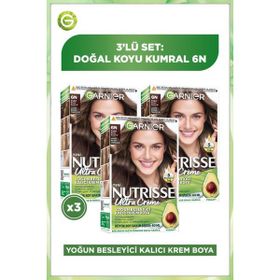 Garnier Nutrisse Ultra Creme 6N 3x60 ml Saç Boyası