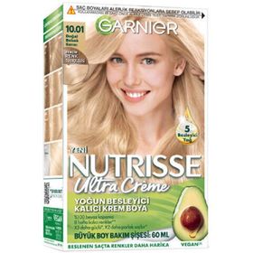 Garnier Nutrisse Yoğun Besleyici Kalıcı Krem 10.01 Doğal Bebek Sarısı Saç Boyası