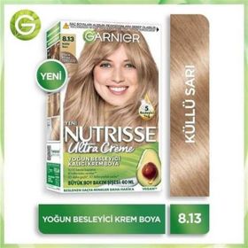 Garnier Nutrisse Yoğun Besleyici Kalıcı Krem 8.13 Küllü Sarı Saç Boyası