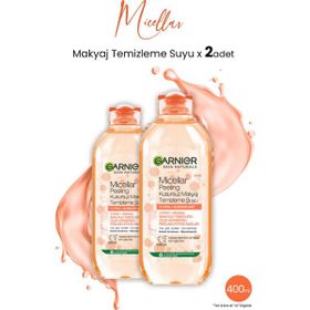 Garnier Peeling Micellar Kusursuz 2x400 ml Makyaj Temizleme Suyu