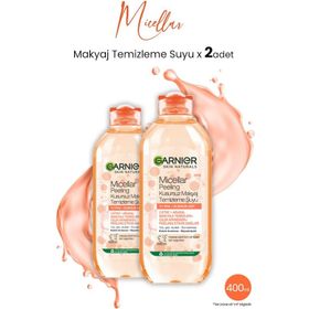 Garnier Peeling Micellar Kusursuz 2x400 ml Makyaj Temizleme Suyu