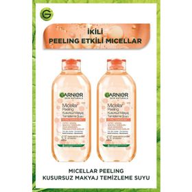 Garnier Peeling Micellar Kusursuz 2x400 ml Makyaj Temizleme Suyu