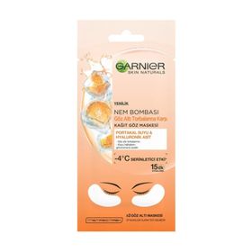 Garnier Portakal Suyu & Hyaluronik Asit 6 G Nem Bombası Kağıt Göz Maskesi