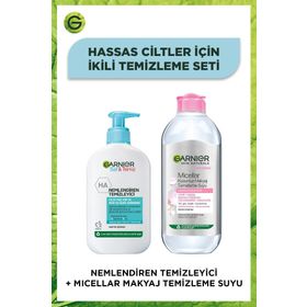 Garnier Saf Temiz 250 ml Nemlendiren Temizleyici Jel ve Micellar Kusursuz 400 ml Makyaj Temizleme Suyu