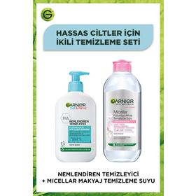 Garnier Saf Temiz 250 ml Nemlendiren Temizleyici Jel ve Micellar Kusursuz 400 ml Makyaj Temizleme Suyu