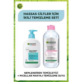 Garnier Saf Temiz 250 ml Nemlendiren Temizleyici Jel ve Micellar Kusursuz 400 ml Makyaj Temizleme Suyu