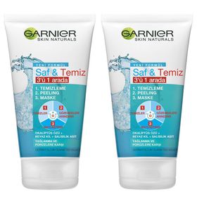 Garnier Saf Temiz 3'ü 1 Arada 2x50 ml Peeling