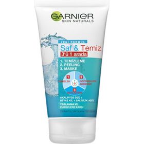 Garnier Saf - Temiz 3'ü 1 Arada Yağlanma ve Pürüzlere Karşı 150 ml Temizleme Jeli