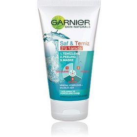 Garnier Saf - Temiz 3'ü 1 Arada Yağlanma ve Pürüzlere Karşı 150 ml Temizleme Jeli