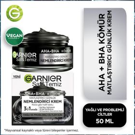 Garnier Saf Temiz Kömür Matlaştırıcı 50 ml Günlük Nemlendirici Krem