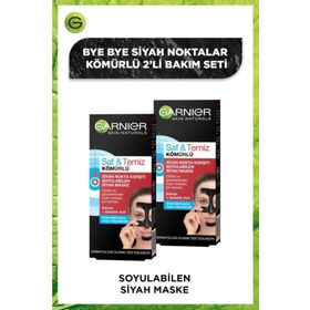 Garnier Saf Temiz Kömürlü Soyulabilir Siyah Nokta Karşıtı 2x50 ml Maske