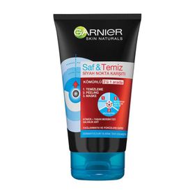 Garnier Saf & Temiz Siyah Nokta Karşıtı Kömürlü Maske 3 In 1