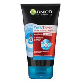 Garnier Saf & Temiz Siyah Nokta Karşıtı Kömürlü Maske 3 In 1