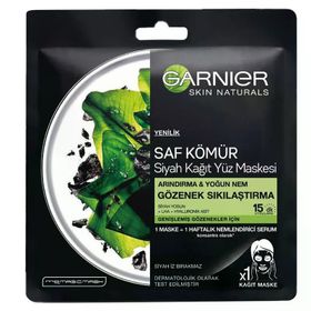 Garnier Siyah Saf Kömür 28 gr Kağıt Yüz Maskesi