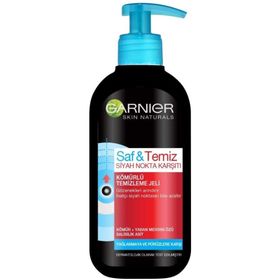 Garnier Skin Naturals 200 ml Saf Temiz Siyah Nokta Karşıtı Kömürlü Temizleme Jeli