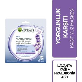 Garnier Skin Naturals Nem Bombası Yorgunluk Karşıtı Kağıt Maske