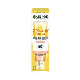 Garnier Skin Naturals SPF50+ 40 ml Renkli Günlük Güneş Koruyucu Fluid Yüz Kremi