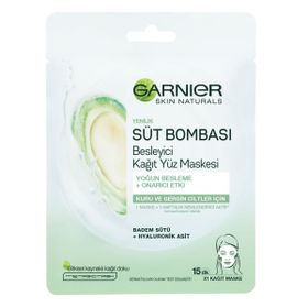 Garnier Skin Naturals Süt Bombası Badem Sütü Kağıt Maske