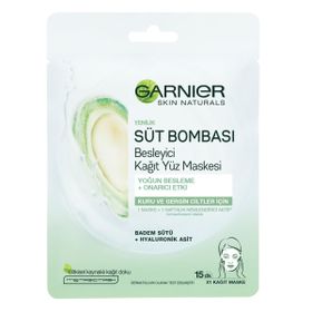 Garnier Skin Naturals Süt Bombası Badem Sütü Kağıt Maske