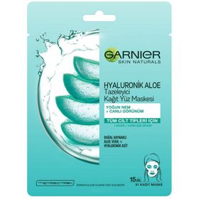 Garnier Skin Naturel Hyaluronik Aloe Vera Tazeleyici Kağıt 32 gr Yüz Maskesi