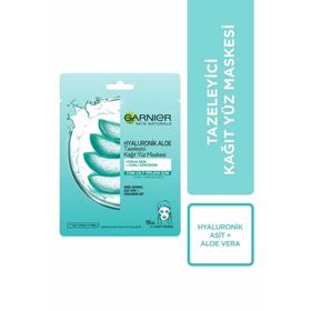 Garnier Skin Naturel Hyaluronik Aloe Vera Tazeleyici Kağıt 32 gr Yüz Maskesi