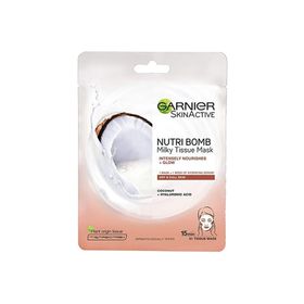 Garnier Süt Bombası Besleyici Hindistan Cevizi Özlü Kağıt Yüz Maskesi