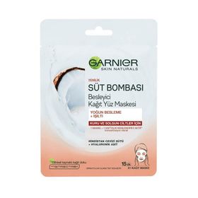 Garnier Süt Bombası Besleyici Hindistan Cevizi Özlü Kağıt Yüz Maskesi