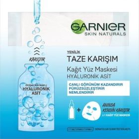 Garnier Taze Karışım Kağıt Hyaluronik Yüz Maskesi