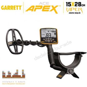 Garrett Ace Apex Basic Viper Başlıklı 15x28 cm Dedektör