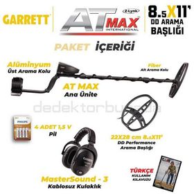 Garrett At Max International 8.5x11 DD Başlıkla VLF Dedektör