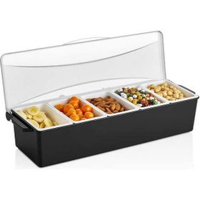 GastroPlast 5 Bölmeli Kapaklı Bar Konteyner