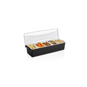 GastroPlast 5 Bölmeli Kapaklı Bar Konteyner