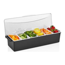 GastroPlast 6 Bölmeli Kapaklı Bar Konteyner