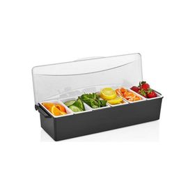 GastroPlast 6 Bölmeli Kapaklı Bar Konteyner