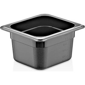 GastroPlast GN 1/6-100 mm Polikarbon Siyah Gastronom Küvet