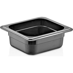 GastroPlast GN 1/6-65 mm Polikarbon Siyah Gastronom Küvet