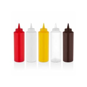 GastroPlast GPS-500/BR 500 ml Kahverengi Sos Şişesi