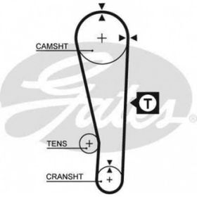 Gates 5213XS Mazda 121 323 1.1-1.3 8V 87-90 323 1.3-1.5-1.6 8V 76-89 CT603 Triger Kayışı