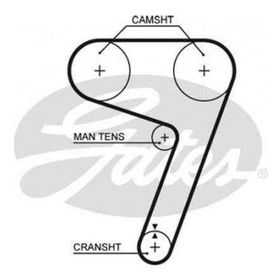 Gates 5279XS CT931 Tipo 2.0 16V 91 95 Alfa Romeo 155 2.0T 16V 94 96 Lancia 2.0 1.6 Eksantrik Kayışı