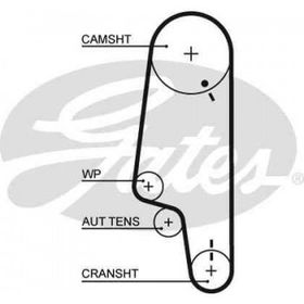 Gates 5428XS VW Polo Classic Caddy II Golf III Ibiza III 1.6 94 99 CT847 Eksantrik Kayışı