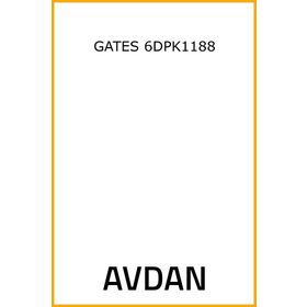 Gates 6DPK1188 Kanallı Kayış