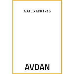 Gates 6PK1715 Kanallı Kayış