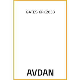 Gates 6PK2033 Kanallı Kayış