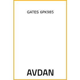 Gates 6PK985 Kanallı Kayış