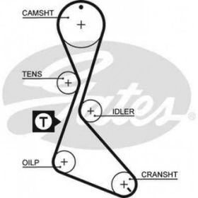 Gates K015130XS Clio 91 98 Laguna 93 01 Traffic 86 94 R9 R11 R19 R21 1.7 1.8 Eksantrik Gergi Kiti