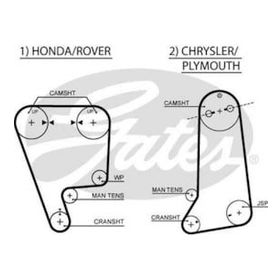 Gates K015237XS Honda Civic 1.6 1988 1991 Eksantrik Rulman Kiti